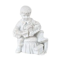 Vintage Dept 56 Christmas Presents Figurine Set, Boy with Train, Girl with Doll, Winter Silhouette, Holiday Decor, Christmas Gift