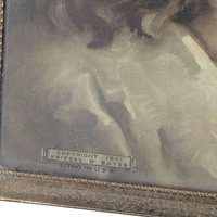 Vintage Head of Christ Print - Kriebel and Bates Religious Art - Distressed Metal Frame - Spiritual Home Decor - Gift for Devout