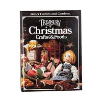 Vintage Christmas Craft and Cookbook Pair - BHG Treasury Crafts & Foods, Kraft Best Ever Holiday Recipes - Retro Christmas Decor