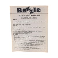 1981 Parker Brothers Razzle Word Game, Complete with Instructions, Vintage Word Challenge, Family Game Night, Gift for Game Collectors