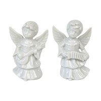 Vintage Angel Christmas Lot, Porcelain Cherub Figurine, Angel Ornament, Midwest Angels, Holiday Decor, Angel Collector Gift