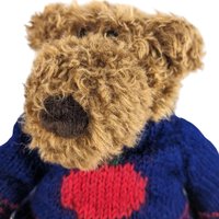 Vintage Sweater Bear Plush Pair - Gund Apple Sweater Teddy, Commonwealth USA Sweater Bear - Collectible Plushies, Vintage Toys, Gift Ideas