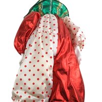 Vintage Smiling Clown Doll | Red & Green | 18" Tall | Collectible