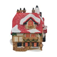 Vintage Department 56 House Ornaments, Santa's Workshop, Sir Falstaff Inn, Dedlock Arms, 1990s Christmas Decor