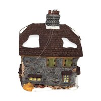 Vintage Department 56 House Ornaments, Santa's Workshop, Sir Falstaff Inn, Dedlock Arms, 1990s Christmas Decor
