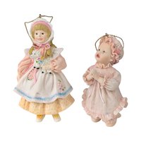 Vintage Ashton Drake Baby Ornaments, Set of 12, Resin Figurines, Collectible Nursery Decor, Christmas Tree Ornaments