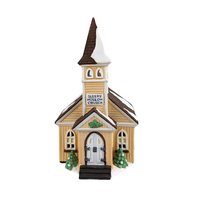 Vintage Dept 56 Sleepy Hollow Church - New England Village #5955-2 - Lighted Porcelain Christmas Village