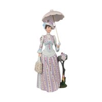 1988 Avon Presidents Club Albee Award Figurine, Vintage Avon Collectible, Woman with Umbrella, Sales Achievement Award, Recognition Gift