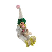 Vintage Musical Clown, Shelf Sitter, Marianne's Musical Menagerie, Karousel Kuston, Clown Decor, Collectible Clown