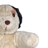 Vintage Chosun 13" Plush Bear with Blue Hat - Soft, Cuddly, and Collectible