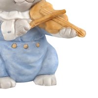 Ceramic Cat Playing Violin Bank | Vintage The Good Company | Collectible Figurine