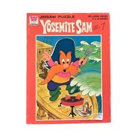 Vintage Cartoon Character Jigsaw Puzzle Lot - Yosemite Sam, Woody Woodpecker, Disney, Jaymar - 1952-1976