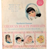 Vintage Northern's Beauty Portraits, Set of 4, 11x14", Pin-Up Art, Wall Art, Collectible Prints, Gift for Vintage Lovers