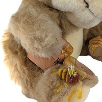 1992 Orzek Hedda Plush Bear, 10" Honey Bear with Bees, Vintage Collectible Bear, Unique Plush Gift, Teddy Bear Lover Gift