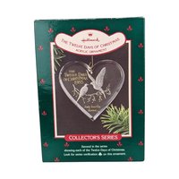 Vintage Hallmark 9 of the 12 Days of Christmas Ornament Lot - 90s Acrylic Keepsake Ornaments with Boxes