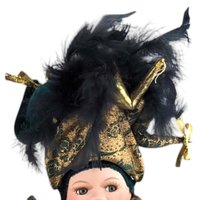 Vintage Porcelain Jester Doll | Mardi Gras Baby Doll | Collectible Doll