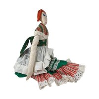Handmade 25" Cloth Doll | Vintage Fabric Doll | Collectible Doll | Handmade Toy | Gift for Doll Collector