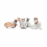 Vintage Porcelain Cat Figurines, Princeton Gallery & Avon, Collectible Ceramic Cats, Gift for Cat Lovers