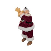 Vintage Santa Claus Figures, Set of 3, Christmas Decor, Hallmark Santa, Shelf Sitter, Collectible Santa, Holiday Decor
