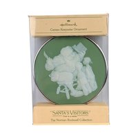 Vintage Hallmark Norman Rockwell Cameo Ornaments - 7 Piece Lot with Boxes - Collectible Christmas Decor