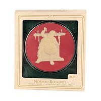 Vintage Hallmark Norman Rockwell Cameo Ornaments - 7 Piece Lot with Boxes - Collectible Christmas Decor
