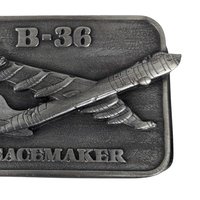 Vintage 1983 B-36 Peacemaker Belt Buckle | Military Collector Series | Aviation Memorabilia | Gift for Veteran