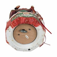 Vintage 1990s Merry Old Soul Ceramic Santa Music Box, 10 Inches Tall, Christmas Decor, Holiday Music Box, Gift for Collector