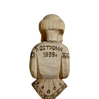 1999 Koctpoma Hand Carved Wooden Spoon, Russian Folk Art, Musician Spoon, Accordion Player, Collectible Spoon, Kitchen Decor