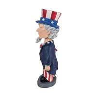 Vintage The Outfield Uncle Sam Wobble Doll, Patriotic Decor, Americana Figurine, Collectible Doll,  Hand-Painted, Unique Gift