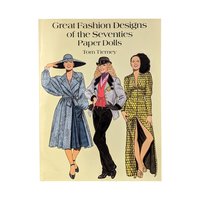 1995 Great Fashion Designs of the Seventies Paper Dolls, Tom Tierney, Complete Set, Vintage Paper Dolls, Gift for Collector