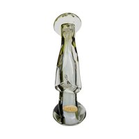 Icet Venezuela Murano Glass Praying Figurine, Green Art Glass Sculpture, Religious Figurine, Vintage Home Decor