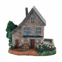 Vintage Liberty Falls Village Figurines, 7 Piece Set, Barber Shop, Firehouse, Shops, Courthouse, Collectible Miniatures, Gift for Collector