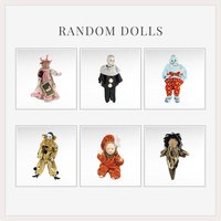 Vintage Random Dolls Lot, Porcelain, Clothespin, Harlequin, Thai Doll, Collectible Dolls, Gift For Collector, Display Dolls