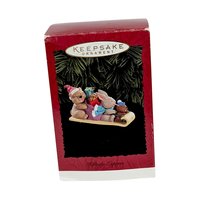 Vintage Hallmark Ornament Lot - 90s Keepsake Ornaments with Boxes - Mickey, Elves, Santa, & More