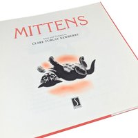 Vintage 1998 Mittens Book by Clare Turley Newberry, Caldecott Honor, Hardcover Children's Book, Cat Lover Gift