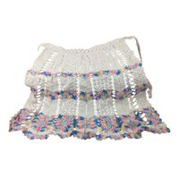 Vintage Handmade Child's Apron & Crocheted Dollies Set - Cottagecore Kitchen Decor, Baking Gift, Vintage Linens