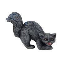 Vintage Halloween Decor Lot - Handmade Witch Wall Hanging, Ceramic Witch Tealight Holder, Black Cat Figurine, Witch Ornament with Snake