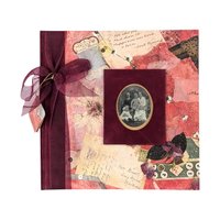 2001 New Seasons Victorian Family Keepsake Memory Book, 12x12 Photo Album Scrapbook, Holds Variety of Photos, Vintage Memory Book