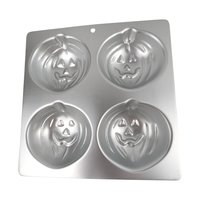 Vintage Wilton Halloween Baking Pans, 1990 & 1995 Pumpkin Cake Pans, Jack O Lantern Treat Pan, Fall Baking, Gift for Baker