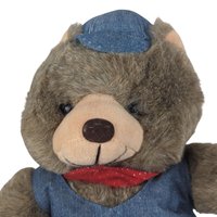 Vintage Teddy Bear Pair, America Wego Denim Bear, 1985 Dakin Del Monte Bear, Collectible Plush Toys, Gift for Kids