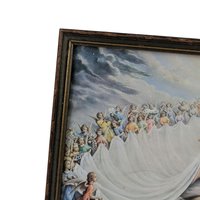 Vintage Mary Immaculate, Queen of the Universe Framed Print, Religious Art, Angelic Scene, Christian Gift, Framed Religious Print