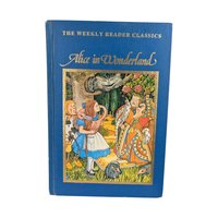 1983 Weekly Reader Classics Alice in Wonderland & Wizard of Oz Hardcover Books, Vintage Children's Literature, Illustrated Books