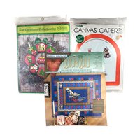 Vintage Christmas Craft Kits, 1970s-90s Needlecraft & Quilt Kits, Daisy Kingdom, Paragon, Canvas Capers, DIY Christmas Decor
