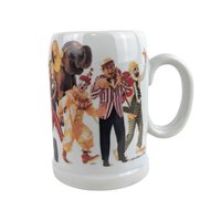 Vintage 1983 John Deere Circus Mug: Collectible Tractor Advertising Coffee Cup