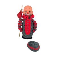 Vintage Hand Crocheted Hobo Clown Doll | Handmade Clown | Crochet Doll | Collectible Doll | Unique Gift