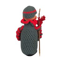 Vintage Hand Crocheted Hobo Clown Doll | Handmade Clown | Crochet Doll | Collectible Doll | Unique Gift