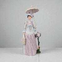 1988 Avon Presidents Club Albee Award Figurine, Vintage Avon Collectible, Woman with Umbrella, Sales Achievement Award, Recognition Gift