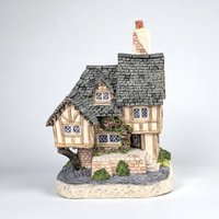 1992 David Winter Swan Upping Cottage, Vintage Collectible Miniature House, English Cottagecore Decor, Gift for Collector
