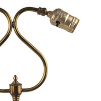 Vintage Double Brass Table Lamp, 16 Inch Height, Dual Light Desk Lamp, Antique Style Lighting, Unique Home Decor, Gift for Reader