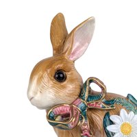 Vintage Fitz and Floyd Bunny Figurine: Woodland Spring Easter Decor